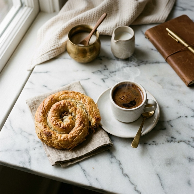 KIFLA — espresso ve Boşnak böreği